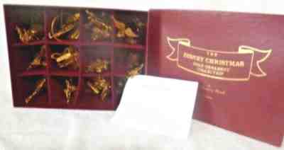 Lot of 12 + 1 Danbury Mint Disney Christmas Ornaments with Box