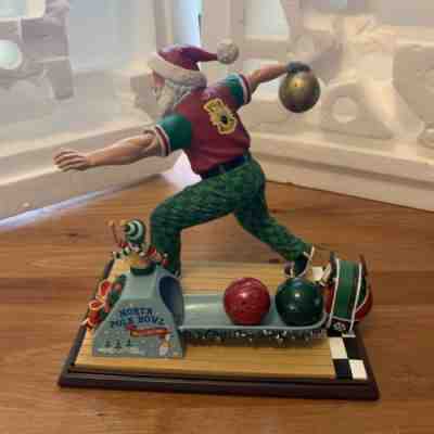 Very Wear Danbury Mint "Santa Bowling â?? Mint Condition