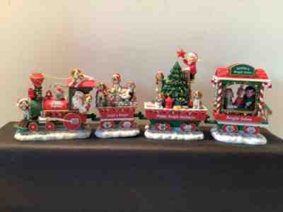 4 PC DANBURY MINT THE *BEAGLE* CHRISTMAS EXPRESS TRAIN *REPLACEMENT PIECES* CUTE