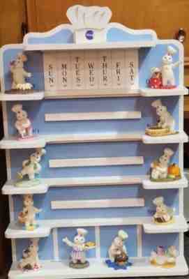 Pillsbury Doughboy Perpetual Calendar Danbury Mint -missing date tiles