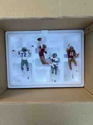 DANBURY MINT "THE CATCH" NFL SAN FRANCISCO 49ERS DALLAS COWBOYS FIGURINE *RARE*
