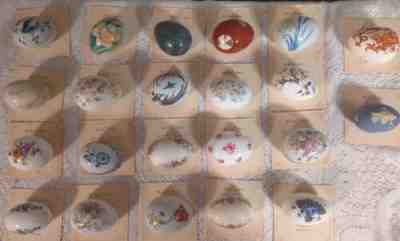 Danbury Mint Lot of 22 "Egg Boxes of the World's Great Porcelain Houses" W/COAs