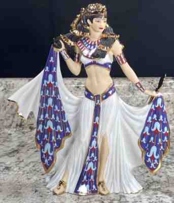 Danbury Mint Queens of Egypt Hatshepsut Figurine Collectible Porcelain Gold PICS