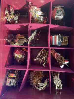 12 the danbury mint 1993 gold christmas ornament collection