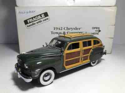 DANBURY MINT 1942 CHRYSLER TOWN AND COUNTRY S.W. SHARP PREOWNED COMPLETE 1:24