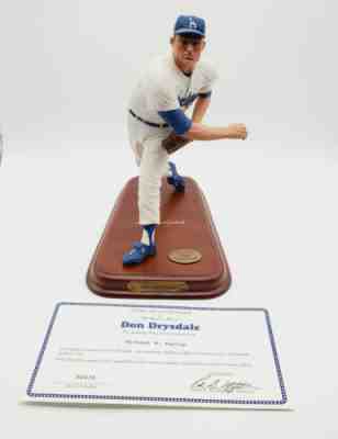 Danbury Mint Don Drysdale Los Angeles Dodgers MLB HOF Wt Certificate Ownership