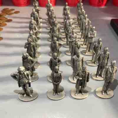 Danbury Mint USA Presidents by David A. La Rocca Pewter Sculptures lot of 39