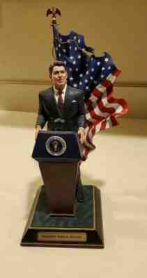 RARE AUTHENTIC Danbury Ronald Reagan Presidential Podium Statue VTG Collectible!