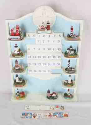 Danbury Mint Lighthouse Calender Figures, Complete, No Box
