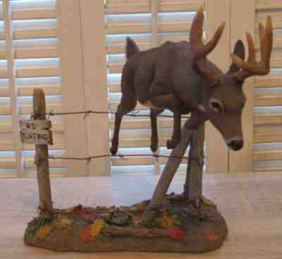 Rare Danbury Mint OUT OF BOUNDS by Curtis Christensen Majestic Whitetail Deer