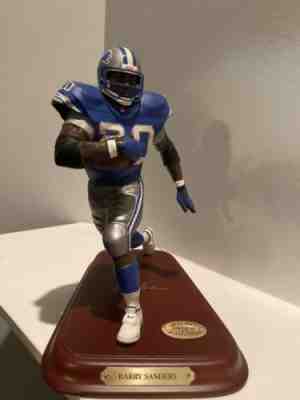 Danbury Mint Barry Sanders Detroit Lions NFL Figurine RARE With COA