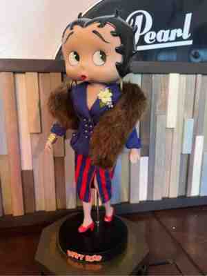 Betty Boop wardrobe collection ? 12â? doll fur wrap, blue red pant danbury mint