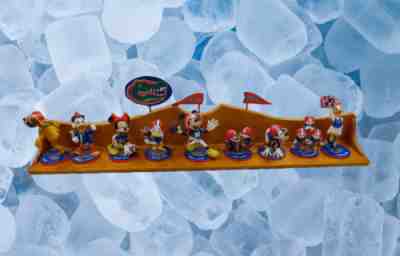 The Danbury Mint Disney Mickey Mouse NCAA Football Florida Gators Figurine Set