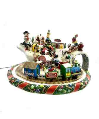 Dog Boston Terrier Wonderland Vintage Christmas Decor Danbury Mint Collection