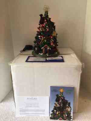 DANBURY MINT 2005 SCOTTISH TERRIER 13.5â? LIGHT UP CHRISTMAS TREE COMPLETE EXC!