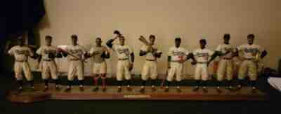10-Figurine Danbury Mint The 1955 Brooklyn Dodgers Baseball Team Statues