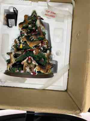 Danbury Mint BEAGLE Lighted Christmas Tree With Star Accessorie Rare Vtg (read)