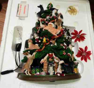 Retired CHIHUAHUA Lmt Edition Lighted Christmas Tree, VTG Danbury Mint Orig Box