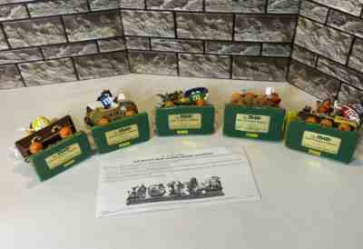 RARE M&M's Halloween Jack O Lantern Express Train Pumpkins Byâ??The Danbury Mintâ?