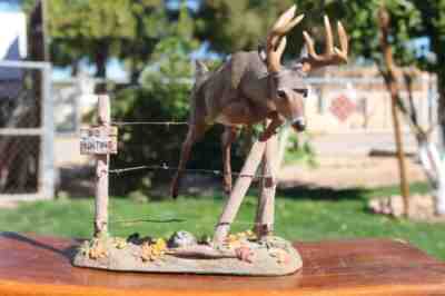 Rare Danbury Mint "Out of Bounds" by Curtis Christensen Majestic Whitetail Deer