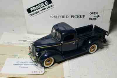 DANBURY MINT 1938 FORD PICKUP IN BOX WITH PAPERWORK 1/24 SCALE