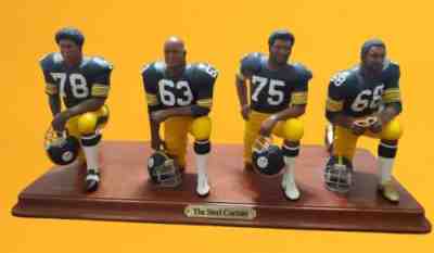 Danbury Mint Pittsburgh Steelers Steel Curtain Figurine Statue COA NFL Football