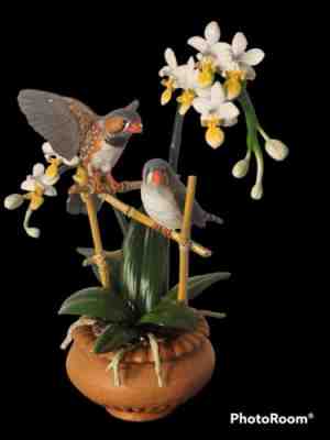 Rare Danbury Mint Bird Figure Cozy Couple Bob Guge