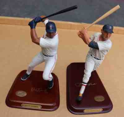 DANBURY MINT MANNY RAMIREZ & CARL YASTRZEMSKI BOSTON ALL STAR BASEBALL FIGURINES