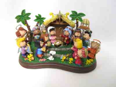 Danbury Mint The Peanuts Nativity Christmas Charlie Brown Snoopy Jesus Lucy