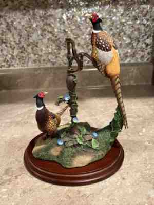 RARE! Danbury Mint Summer Call Birds Pheasants by Nick Bibby with Base Mating