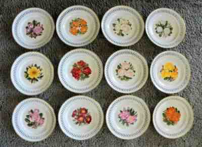 Danbury Mint THE 12 ROSE PLATES Bing & Grondahl Denmark 1979 B&G