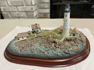 Danbury Mint Lighthouse Diorama Boston Light Large Format