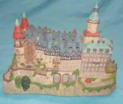 Enchanted Castles Of Europe = Ksiaz Castle = Silesia Poland Danbury Mint 1994