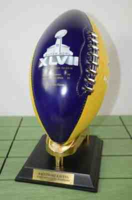 Danbury Mint Baltimore Ravens Super Bowl XLVII Commemorative Trophy