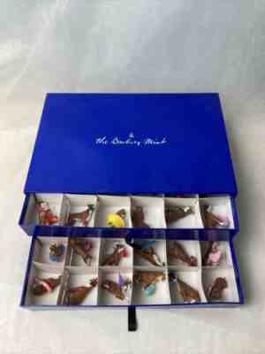 The Danbury Mint 47 Purely Boxers Dog Mini Figurines Figures In Storage Box