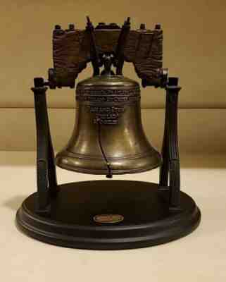 RARE AUTHENTIC Danbury Liberty Bell Philadelphia PA Sculpture Statue Collectible