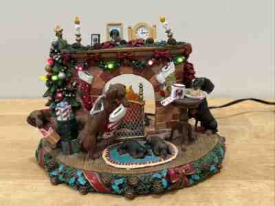A Cozy Christmas Eve DACHSHUND Dogs & Puppies Danbury Mint Light Up Figurine