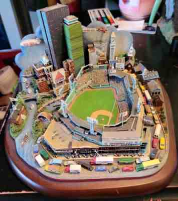 Opening Day at Fenway Park Danbury Mint Replica Stadium, Red Sox, W/Box & COA