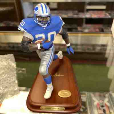 Danbury Mint Barry Sanders Detroit Lions NFL Figurine RARE With Box!