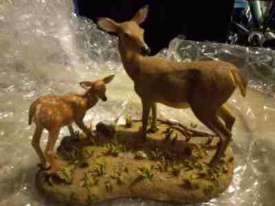 Danbury Mint Whitetail Deer "First Outing" Statue