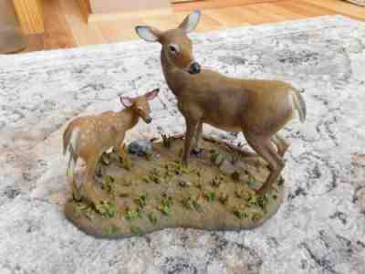 Danbury Mint "FIRST OUTING" Bob Travers & Curtis Christensen - Mama & Baby Deer