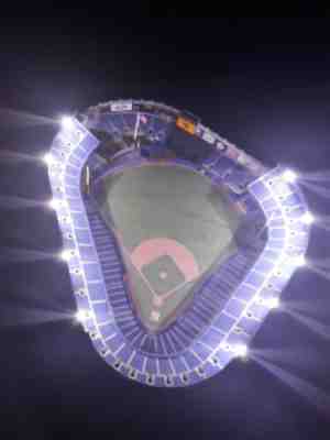 New York Yankee Stadium Night Game! Danbury Mint! Lights Up!!! Mint Condition!
