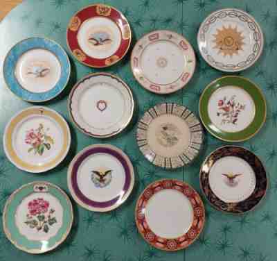 1978 Limited Edition Danbury Mint White House China Plates Set of 12 - Retired
