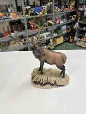 Rare Danbury Mint Monarchs of the Wilderness Elk Figurine â??the Leaderâ?
