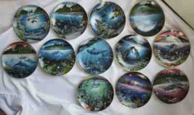 DANBURY MINT UNDERWATER PARADISE COMPLETE 12 PLATE COLLECTION ROBERT LYN NELSON