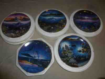 OCEAN SEALIFE PLATE LOT UNDERWATER PARADISE NELSON DANBURY MINT HAMILTON DOLPHIN