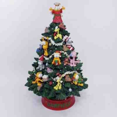 Jim Davis Garfield the Cat & Friends Lighted Christmas Tree by Danbury Mint