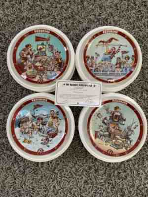 Danbury Mint Washington Redskins Fan Set of 8 Collector Plates by Gary Patterson