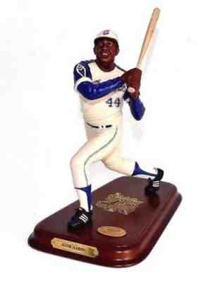 DANBURY MINT HOF HANK AARON MLB ATLANTA BRAVES FIGURE FIGURINE NIB RARE*