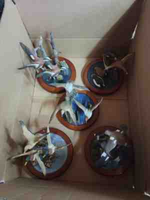 Danbury Mint Duck Sculpture by David Maass lot of 5